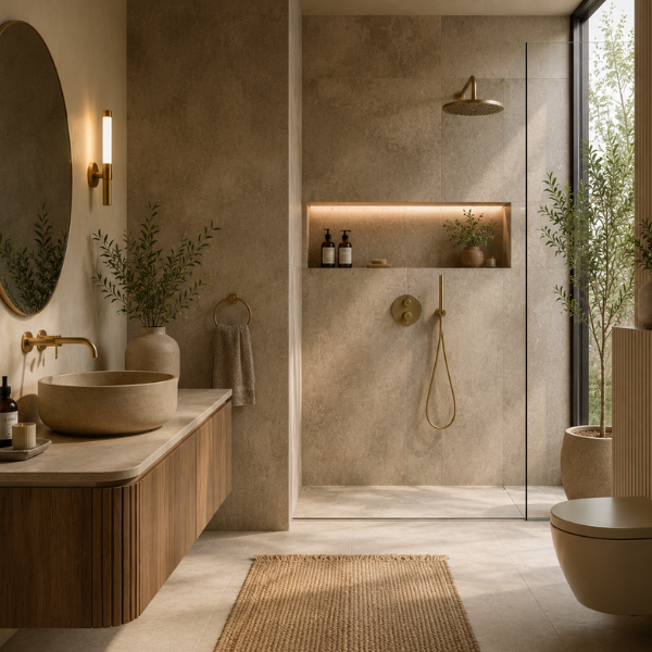 Earthy Tones Are Shaping the Next Generation of Bathroom Design