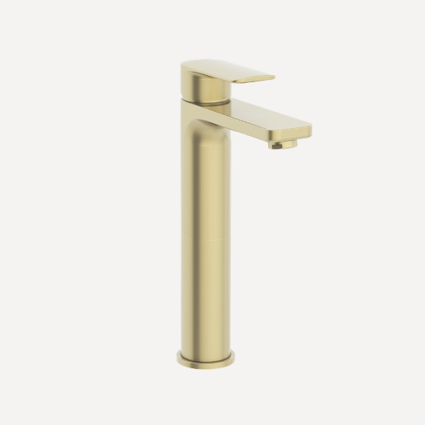 Suburb Tall Basin Mixer Tap Brushed Brass