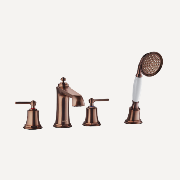 Liberty Four Hole Bath Shower Mixer Tap Oil Rubbed Bronze