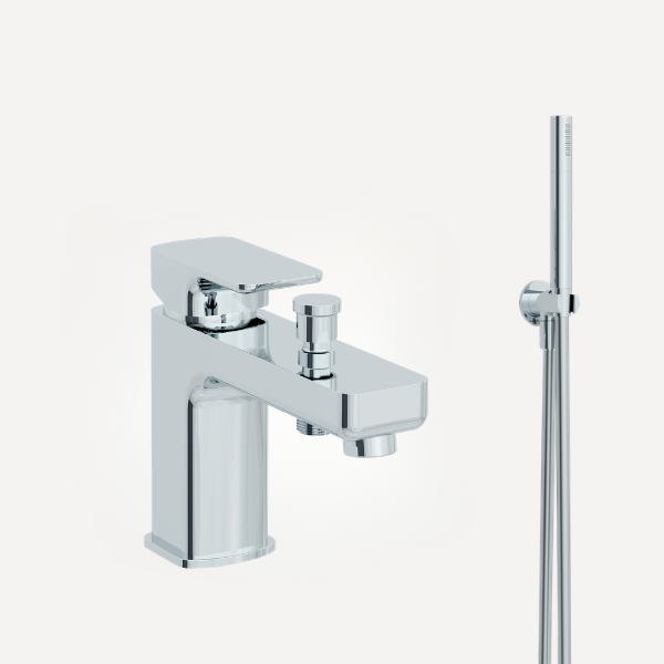Flite Mono Bath Shower Mixer Tap Chrome
