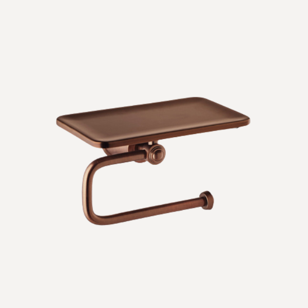 Liberty Toilet Roll Holder with Shelf Oil Rubbed Bronze