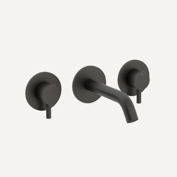 Ravine Wall Mounted Bath Filler Tap Matt Black