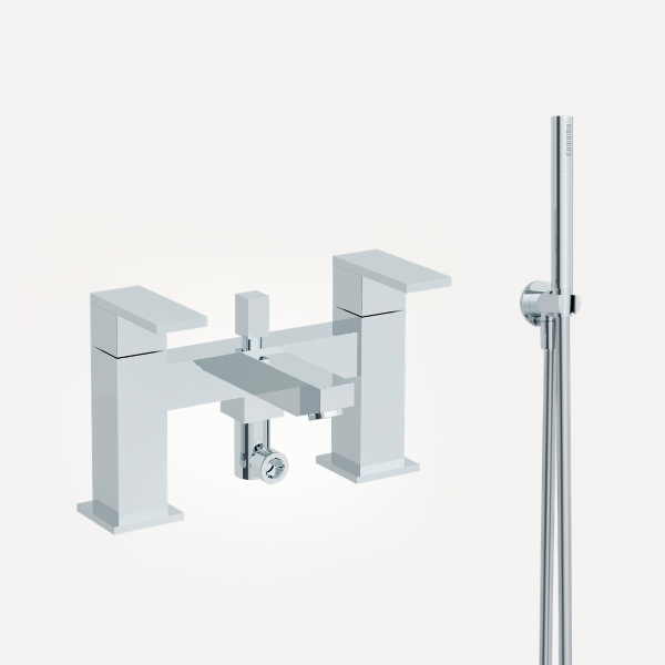 Bloque Bath Shower Mixer Tap Chrome