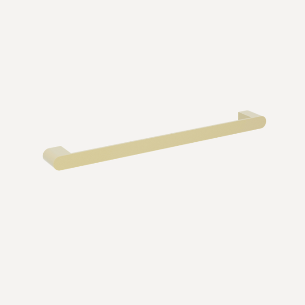 Round 540mm Towel Rail Brushed Brass
