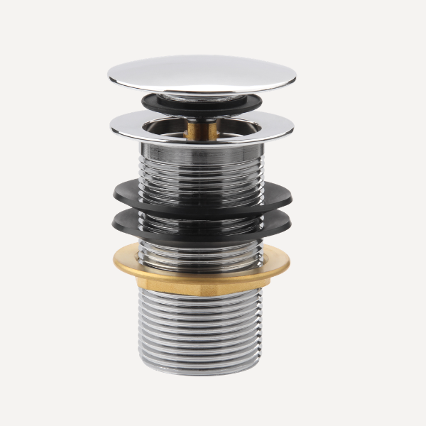Unslotted Basin Clicker Waste Chrome