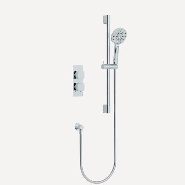 Quadro  Concealed Thermostatic Shower Set Chrome