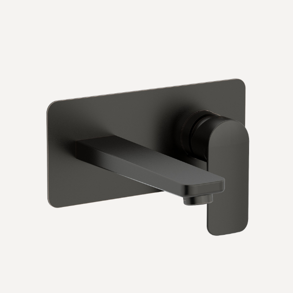Suburb Wall Mounted Basin Mixer Tap Matt Black