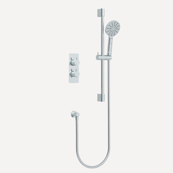 Ravine Concealed Thermostatic Shower Set Chrome