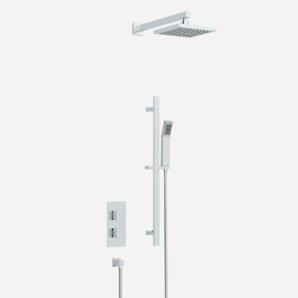Bloque  Concealed Thermostatic Shower Set Chrome