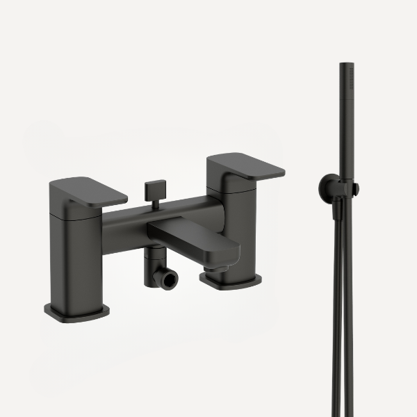 Flite Bath Shower Mixer Tap Matt Black