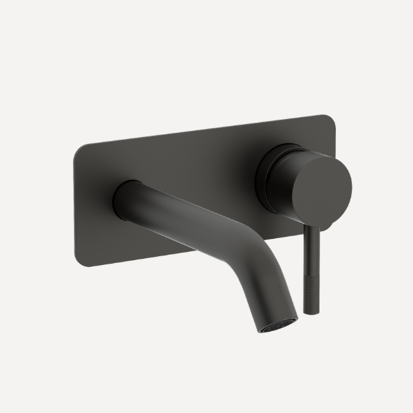 Ravine Wall Mounted Basin Mixer Tap Matt Black