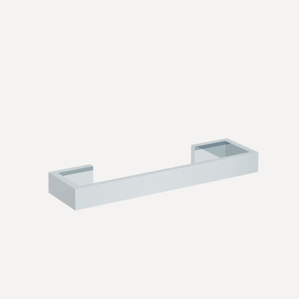 Square 300mm Towel Rail Chrome