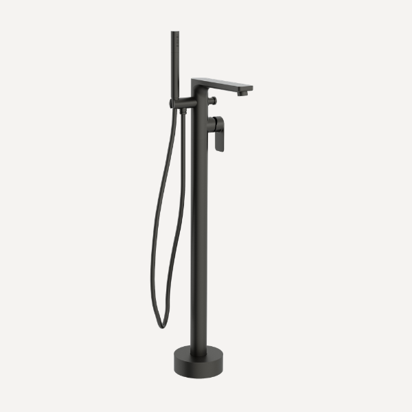 Suburb Floor Standing Bath Shower Mixer Tap Matt Black