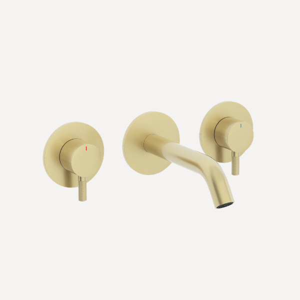 Ravine Wall Mounted Bath Filler Tap Brushed Brass