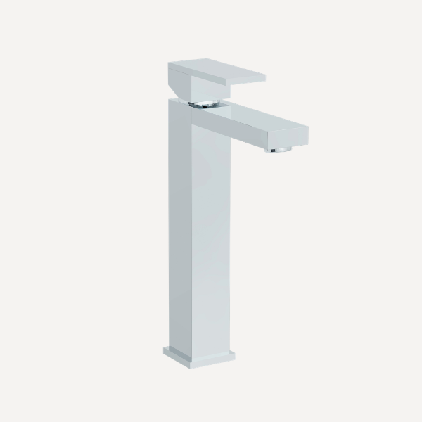 Bloque Tall Basin Mixer Tap Chrome