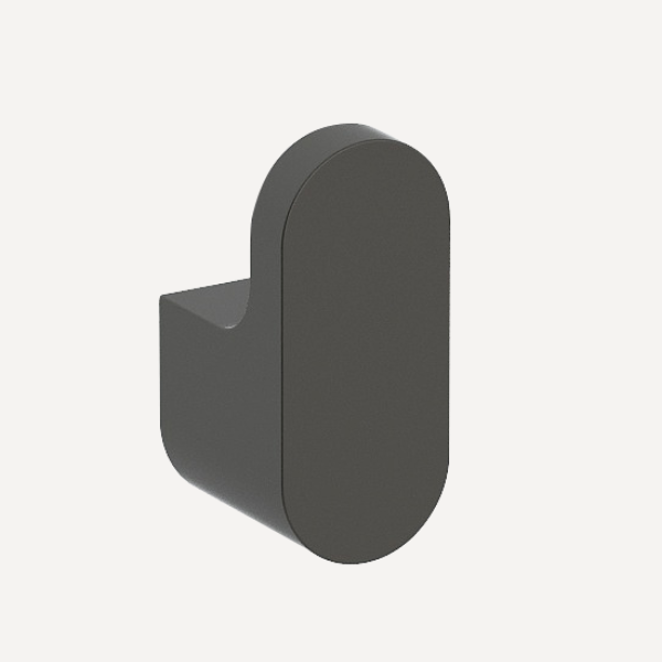 Round Robe Hook Matt Black