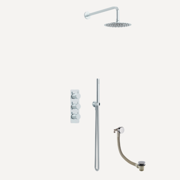 Ravine Concealed Thermostatic Shower Set Chrome
