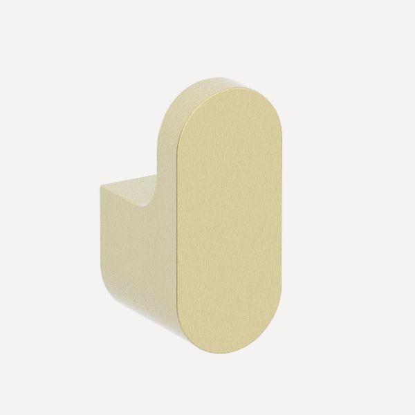 Round Robe Hook Brushed Brass