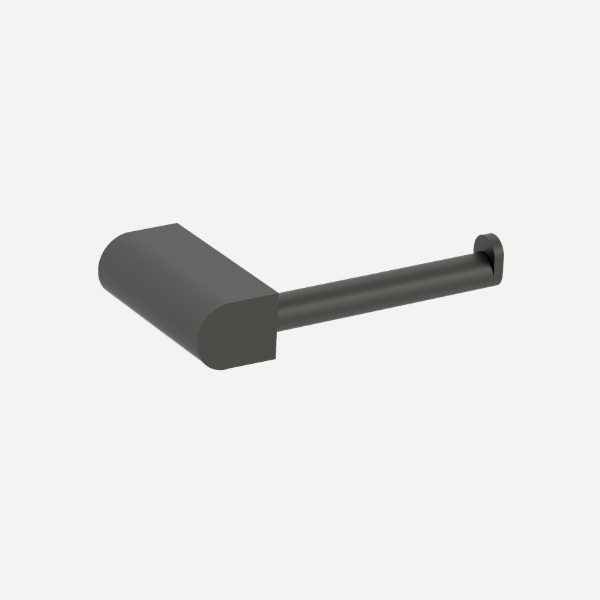 Round Toilet Roll Holder Matt Black
