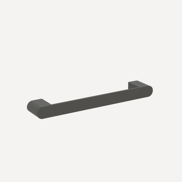 Round 340mm Towel Rail Matt Black