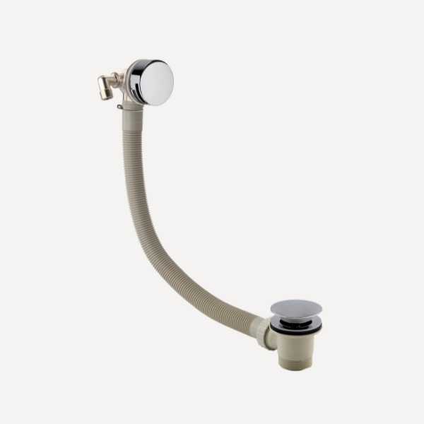 Overflow Bath Filler with Clicker Waste Chrome
