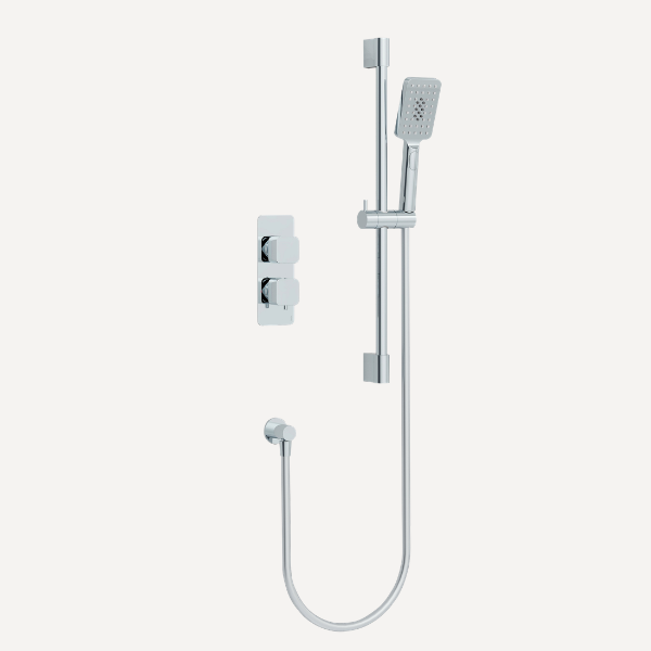 Quadro  Concealed Thermostatic Shower Set Chrome